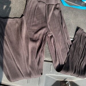 SHEIN Black Ribbed Pants